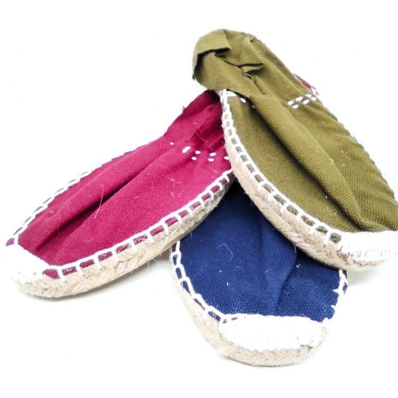 Alpargatas cáñamo clásicas de lona con suela de yute