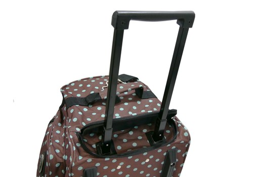 "E-Z Roll" Fashionable Polka Dots Rolling Duffle Bag Size 22"/30"/36" 3 colors - Picture 8 of 37
