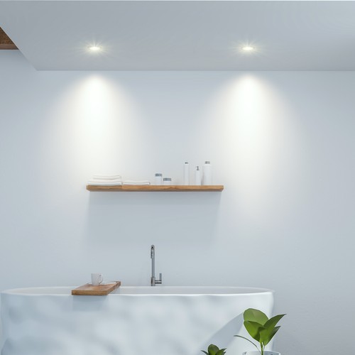 BEDA Einbau LED Strahler flach IP65 mit LED neutralweiß 230V 5W rund gebürstet - Afbeelding 8 van 8