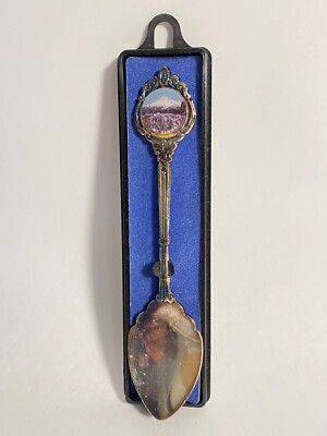 Vintage Souvenir Spoon US Collectible Mount Rainier Washington silver plated