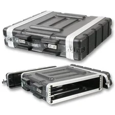 2U Equipment Rack Mount Flight Storage Case Concert 19" Stage 2space PA DJ 2RU 