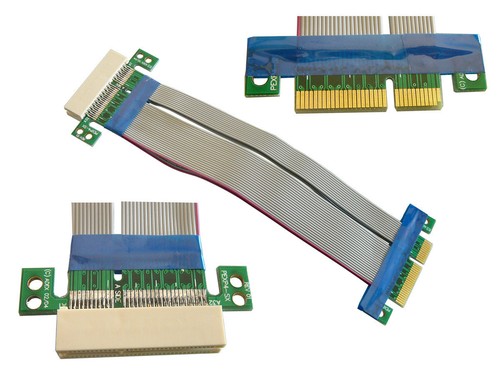 Riser PCI EXPRESS 4x - SOUPLE - Nappe  PCIE - 185 mm