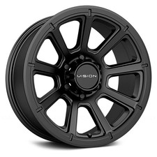 Vision 353 Turbine Wheels 20x9 18 6x135 87.1 Black Rims Set Of 4