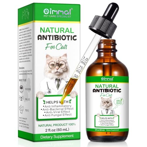 Antibiotique chat pour infections et soin immunitaire en gouttes de 50ml