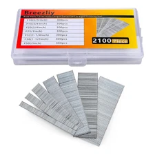 2100 PCS Brad Finishing Nails 2/5in, 5/8in, 3/4in, 1in, 1-1/4in, 1-1/2in, 2in