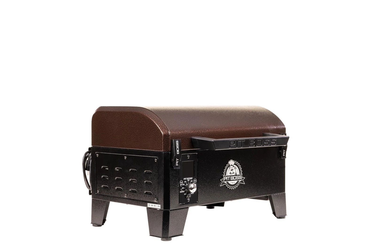 Portable Wood Grill Table Top Smoker Temperature Control Mahogany 10697 BOSS
