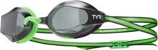 TYR Blackops 140 EV Racing Goggles Junior Fit Smoke/Green/Black