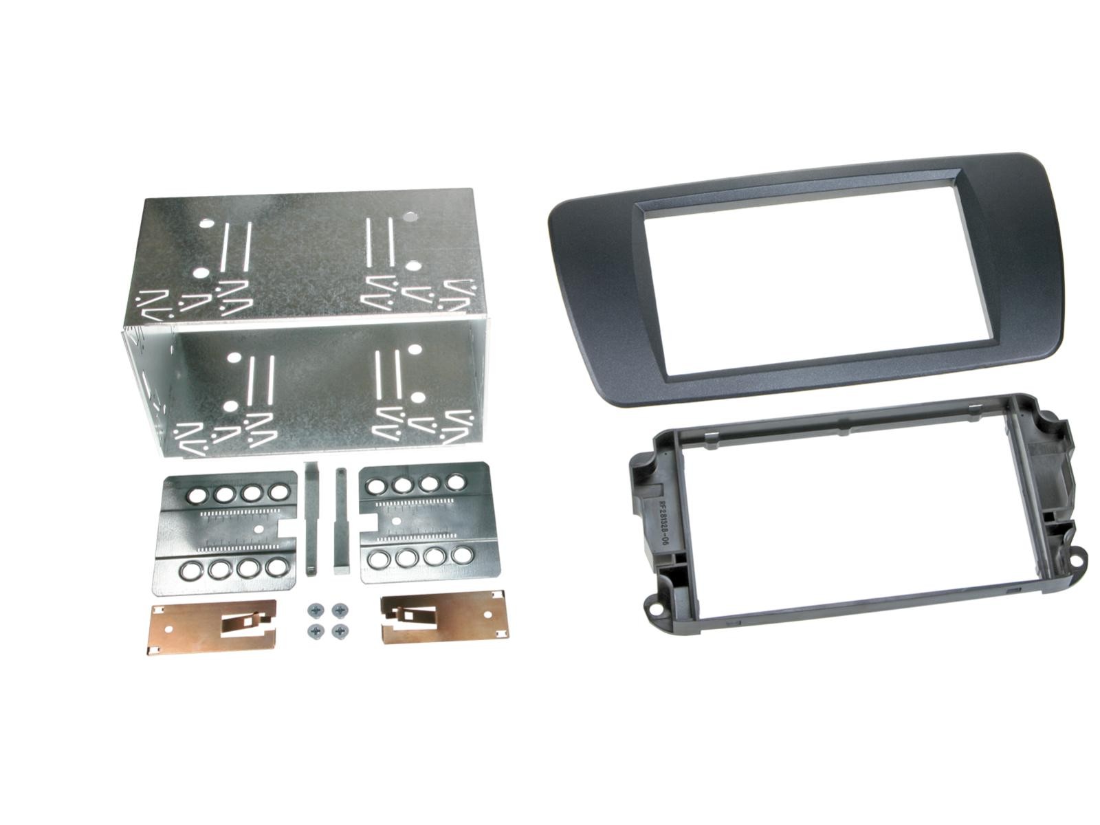 Kit support autoradio 2Din pour Seat Ibiza 6J coloris noir azabache