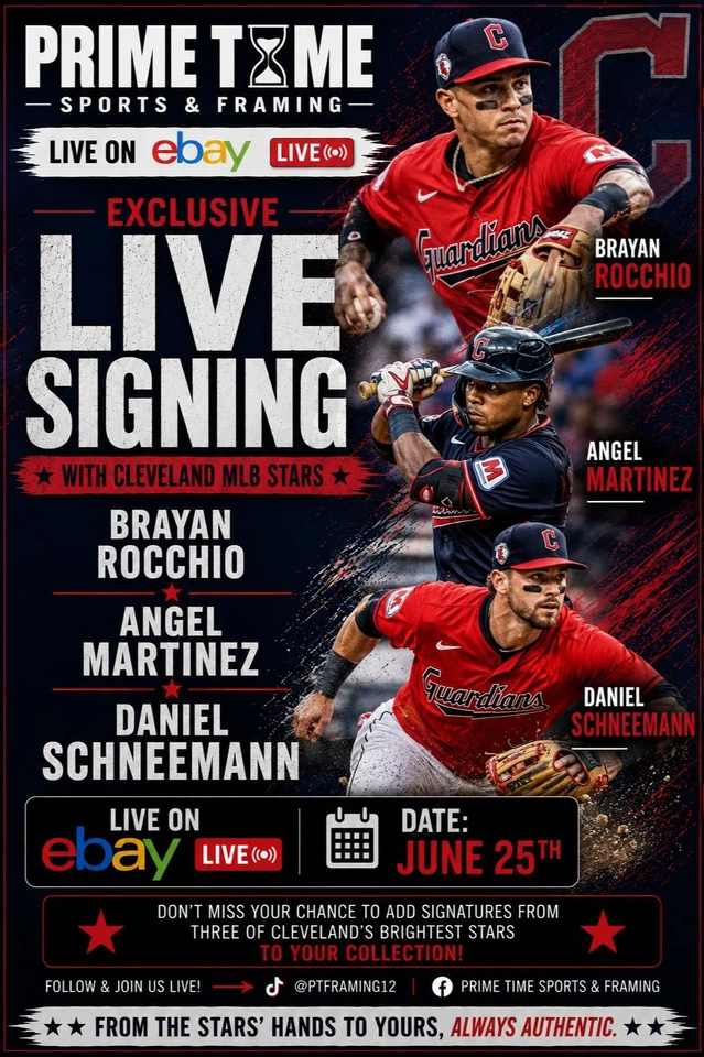 LIVE! With CLE MLB Stars Brayan Rocchio, Angel Martinez, & Daniel Schneeman