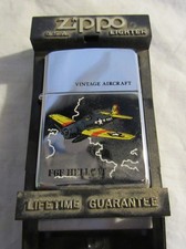 ZIPPO F6F HELLCAT VINTAGE AIRCRAFT LIGHTER NEVER USED WITH ORIGINAL SEAL