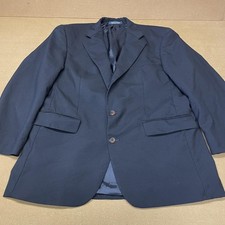 Chaps Ralph Lauren Blazer Mens 41R Navy Wool 2 Button Sport Coat Made in Canada