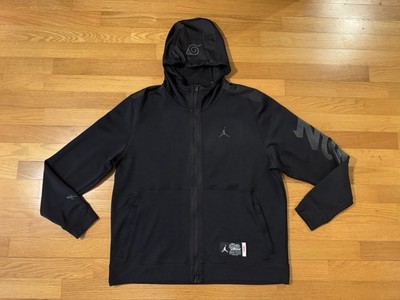 New XL Nike Air Jordan Zion Naruto Full Zip Fleece Hoodie Black