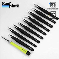 ESD Pinzetten Set 10PCS PräZisions-Anti-Statik Unmagnetisch Edelstahl FüR
