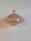 Anchor Hocking Miss America Pink Covered Butter Dish - Depression Glass