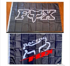 Lot Set Two 2 Racing Flag Garage Man Cave Motorsport Racing Banner 3x5Ft