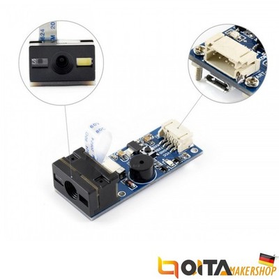 Waveshare Barcode Scanner Module, 1D/2D Codes Reader QITA