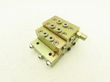 Trabon Lubriquip MSP-20S Modular Lubrication Divider 3-Valve Manifold Block Assy