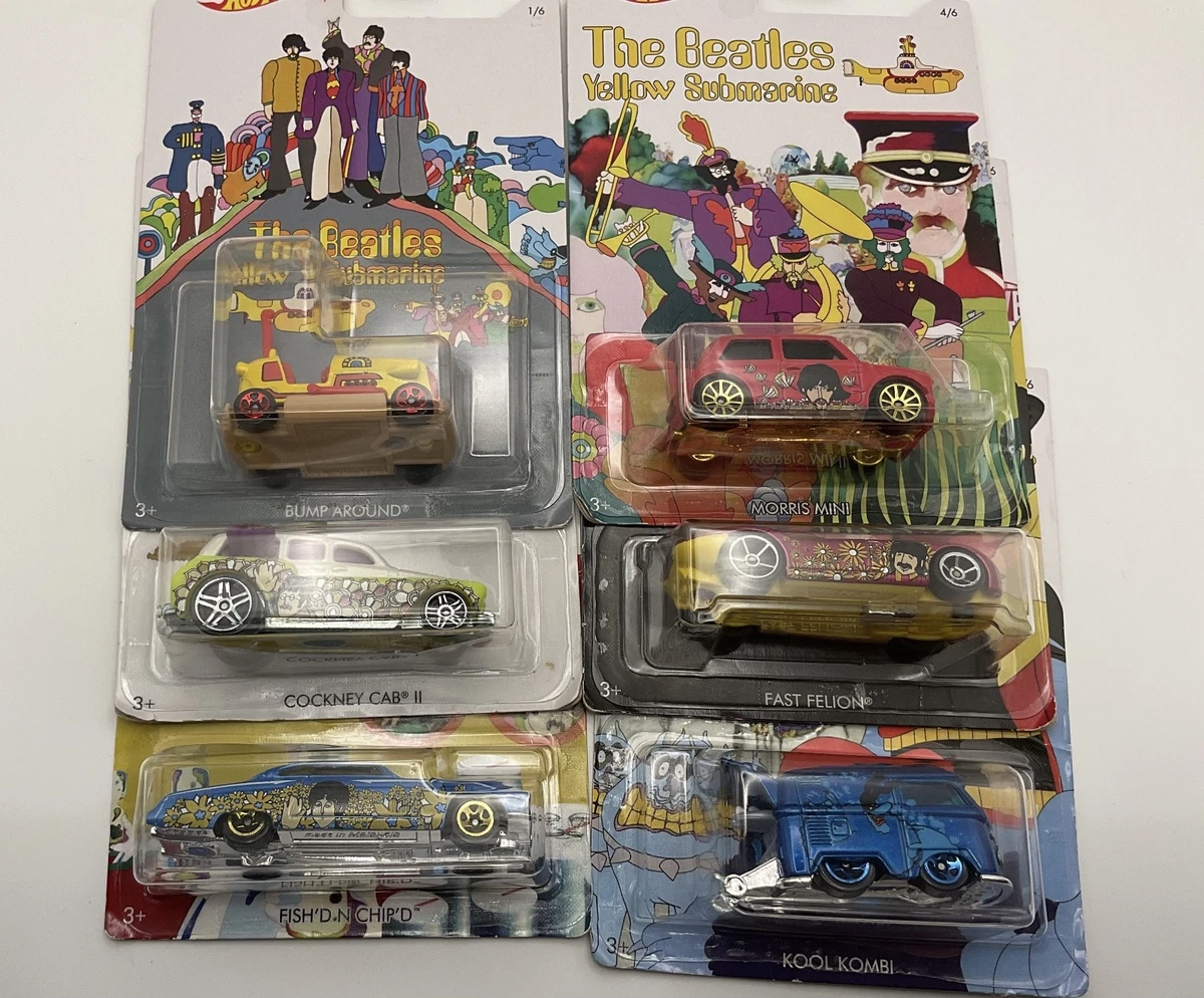 Hot Wheels The Beatles Yellow Submarine Contemporary Diecast Cars