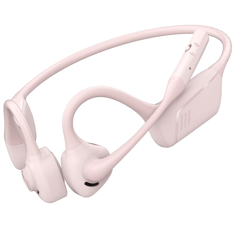 Model G3 Open-Ear Wireless Bluetooth Neckband Earbuds w/ Mic, ENC, Pink