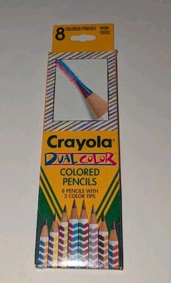 Crayola Dual Color Tip Colored Pencils 2 Colors Vintage New In Box VERY RARE '95