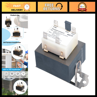 240V to 24V Transformer for HVAC Systems, Goodman & Amana Compatible, 0130M00138