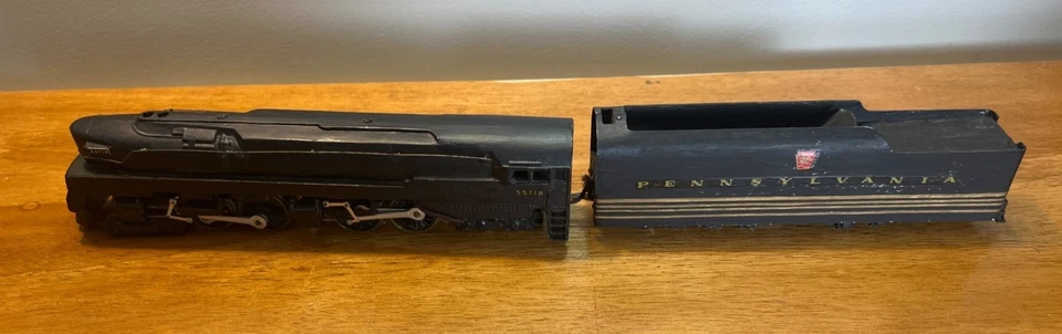 Bowser HO Steam Engine16 Wheel Brass Tender #5511 Pennsylvania Die-Cast PRR 4-4- - Image 3 of 4