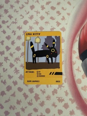 Pokenots | Emo Kitty | 0052 | Gym Homies | Dysfunctional Passholder - Umbreon