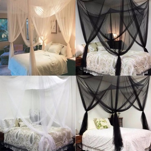 Mosquitera para dormitorio con dosel para cama - Imagen 6 de 12