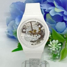 Swatch IB27 Spot Time White Quartz Open Work Dial Watch