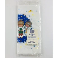 Designware Plastic Tablecover Christmas Angles Halo Leak Proof New Satin finish