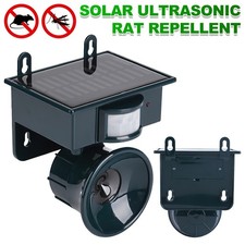 Solar Power Animal Bird Pigeon Cat Dog Repeller Scarer Ultrasonic Outdoor NEW