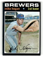1971 Topps Milwaukee Brewers Mike Hegan #415 EX EXMT