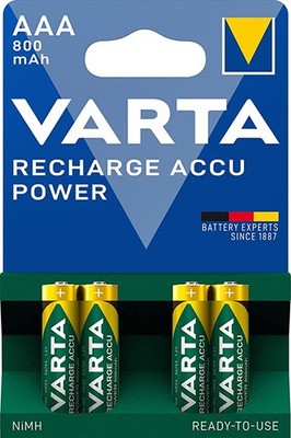 Varta Ready to Use LSD NiMH Akku AAA Micro/HR03 800 mAh 1,2 V (4er Blister)