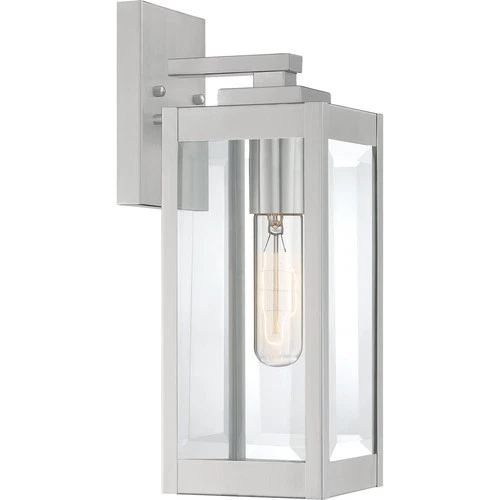 Westover 1-Light Outdoor Lantern in Stainless Steel - Picture 1 of 5