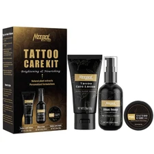 Complete Tattoo Care Kit: Antimicrobial Soap, Balm & Lotion for Quick Healing