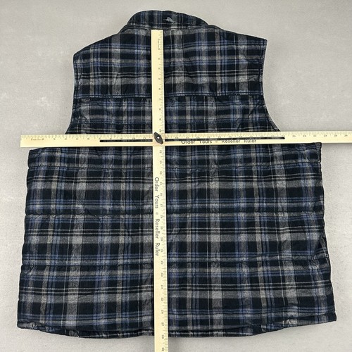 Tommy Bahama Vest Men 3XL Blue Gray Plaid Sleeveless Jacket Reversible XXXL - Picture 6 of 12