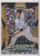 2019 Panini Prizm Tier III Neon Orange Donut Circle /150 Tanner Rainey #284 1s8