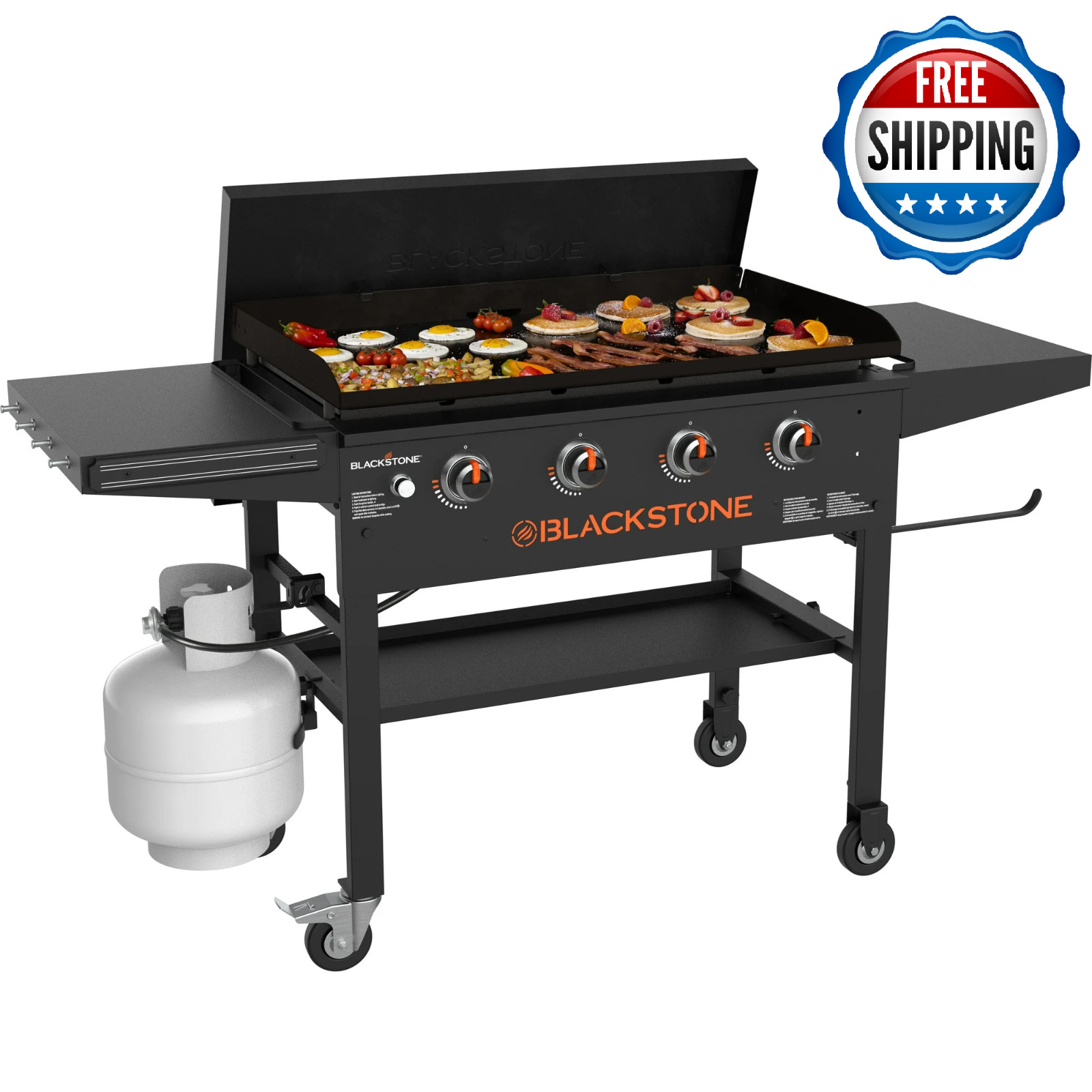 Blackstone 4-Burner 36" Griddle Cooking Station with Hard Cover