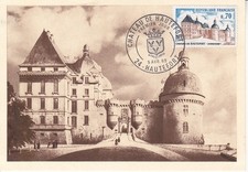 Carte 1er jour Série Touristique Château d'Hautefort 1969 1