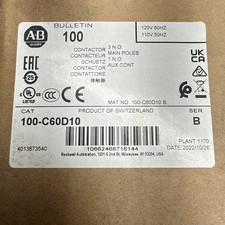 NEW Allen-Bradley 100-C60D10 100C60D10 100-C60*00 Contactor With 100-S