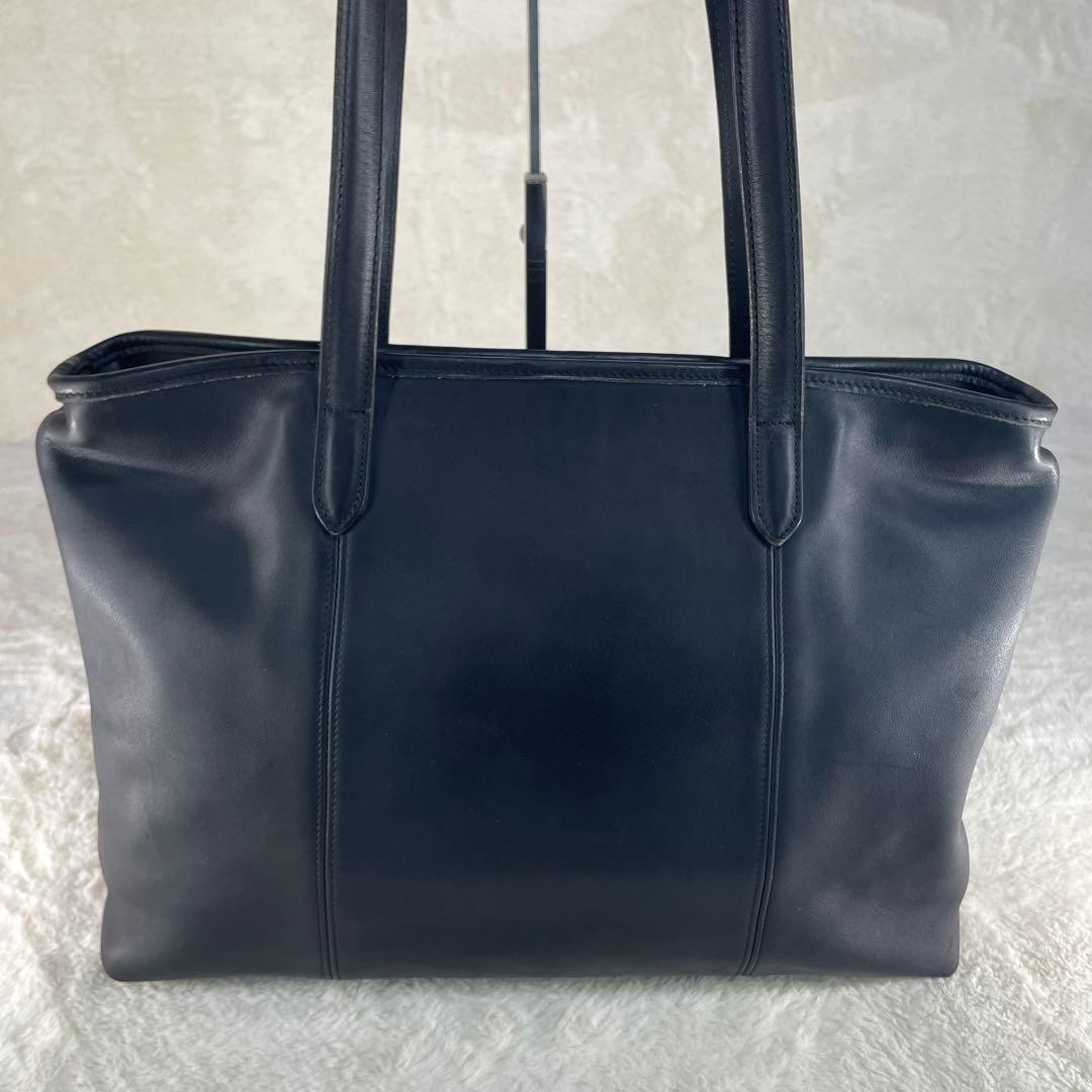 COACH Tote Bag Black Leather Authentic thumbnail 20