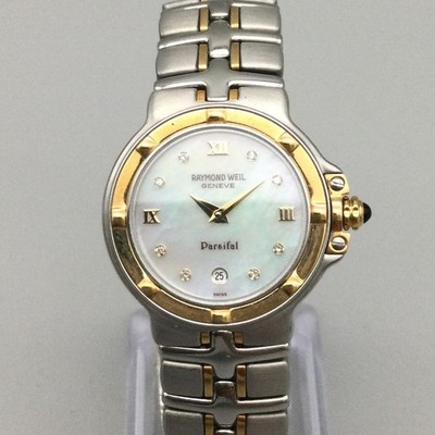 Raymond Weil スイス製 デイト パシフェル 腕時計 9990 Raymond Weil Parsifal Womens Watch 27mm MOP 9990 Date Swiss New