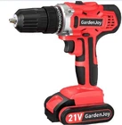 Home Tools Garden Joy 21V Max Li-ion Power Cordless Drill Driver Kit 3/8''