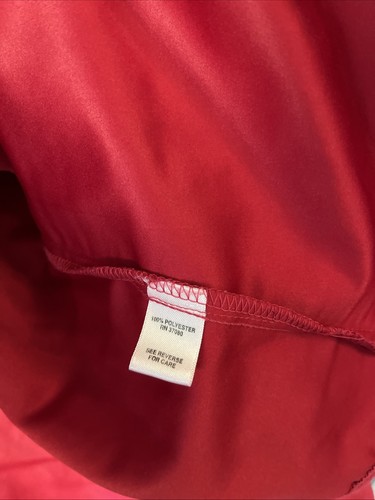 Cato Jacket Women 22/24W Red Faux Suede Full Zip Long Sleeve Collared Shirt - Picture 8 of 11