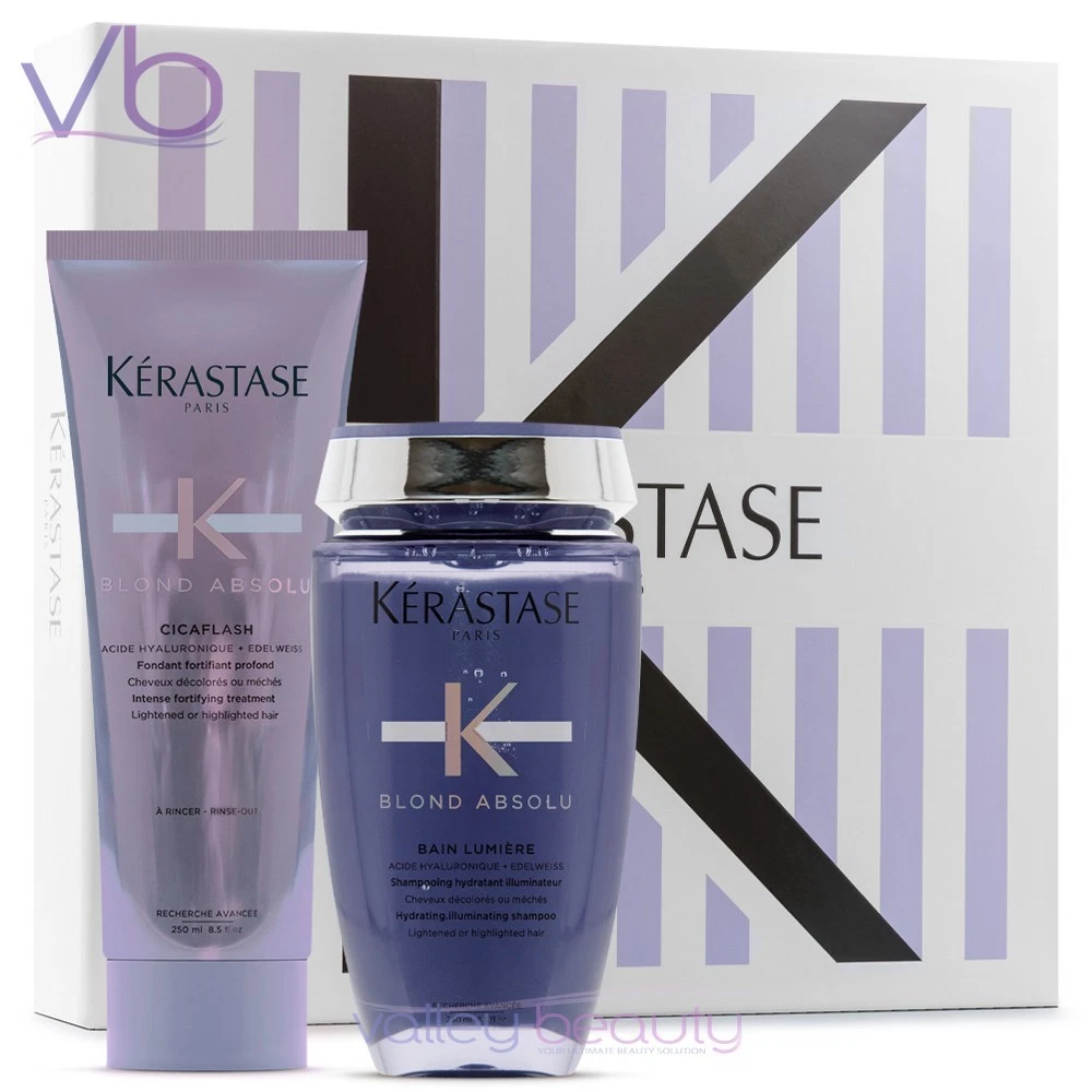 KERASTASE Blond Absolu Gift Box Set | Fondant Cicaflash, Bain