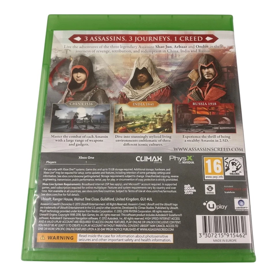 Assassin's Creed Chronicles Xbox One Series X Compatible Tested Plays - Image 2 of 3