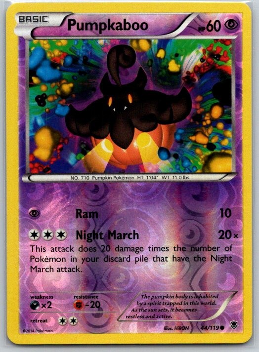 Pumpkaboo 44/119 Reverse Holo XY - Phantom Forces NM
