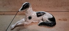liegender Windhund Barsoi ,vintage Porzellanfigur"Art-deco"Germany