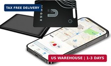 Ultra-Thin Wallet Tracker Card Works with Apple Find My, Rechargeable Slim Track