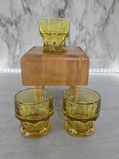 1970's Vintage Anchor Hocking Georgian Honeycomb Juice Glasses-Set of Three